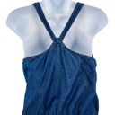 Nordstrom Indigo Rein Blue Jean Denim Chambray Shorts Sleeveless Romper Medium Photo 10