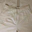 Abercrombie & Fitch  Sloane Tailored Linen-Blend Pant, White, Size M, EUC Photo 8