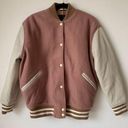 ALLSAINTS NWT All Saints Base Leather Fleece Bomber Jacket XS Photo 0