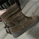 Olukai  Women's Kapa Moe Boots Bootie Slouchy Pull On TerryCloth Lined Size 8 Photo 4