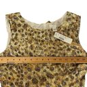 J.Crew  Women's Sz 4 Golden Brown Sheath Dress Leopard Print Bow Preppy Casual Photo 7