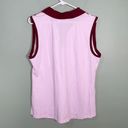 Lady Hagen  Clubhouse Polo Sleeveless Polo Golf Top Plaid Pink NWT Photo 2