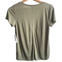 Treasure & Bond Women’s NWT  V-neck Lightweight T-Shirt Top Size XL Olive Color Photo 2