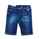 Bermuda Loomstate Organic Cotton‎ Jean Shorts Low Waist 26  Distressed Denim Photo 0