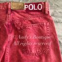 Polo  Ralph Lauren Jeans Callen High Rise Cropped, Red Size 27R New w/Tag Photo 6