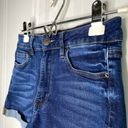 Miami  High Rise Cuffed Hem Jean Shorts Junior's Size 5 Blue w/ Pockets Summer Photo 1