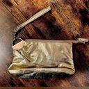 Chateau  | ladies metallic gold wristlet. Photo 0