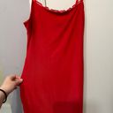 Divided Red Mini dress Photo 1