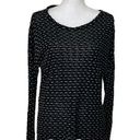 Generation Love  Pullover Textured Sweater Acrylic Long Sleeves Black Womens M Photo 0