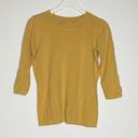 Dress Barn  3/4 Sleeves Crewneck Sweater Mustard Yellow Top Womens Size M Photo 0