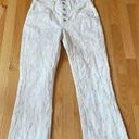 J.Crew  White Floral Jeans Photo 1