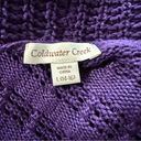 Coldwater Creek  women's size large 14-16 purple knit long cardigan Photo 3