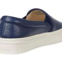 Soludos  Women's Ibiza Leather Slip on Sneaker 9.5 Marine Blue Minimalist Travel Photo 3