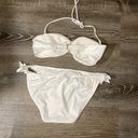 Victoria's Secret Victoria Secret Women's White Two Piece Bikini Broach Halter Top and Bottoms M/L Photo 1