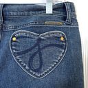 Juicy Couture The Kate By  Jeans Size 29 Heart Pockets Booty Low Rise Straight Photo 5