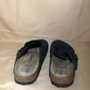 Birkenstock  Boston Soft Suede Clogs in Black Photo 5