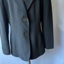 Kasper Vintage  Black Pinstripe Suit Jacket Size 6 Photo 2