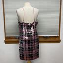 NBD  NWT Ansley Pink Black and Silver Sequin Mini Dress XL Photo 5