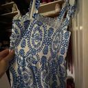 Blue Patterned Dress Size M Photo 3