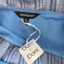 Davi & Dani  Dress Womens 3XL Blue Striped Maxi Summer Boho Button Down Coastal Photo 6