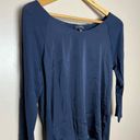 The Limited CLEARANCE! Navy  Hi-Low Mixed Media Top Size S NWT Photo 2