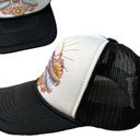 O'Neill O’Neill Trucker Hat Festival Lotus Sun Black White Vintage Y2K Adjustable Photo 1