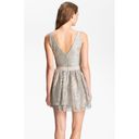 Robert Rodriguez  Tiered Metallic Lace Minidress Photo 1