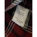 Staccato  Shirt Flannel Womens Medium Red Blue Button Up Plaid Pocketed Winter Photo 5