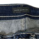 Silver Jeans  Co Suki Capri Distressed Dark Wash Denim Jeans Size W28/L22.5 Photo 6