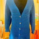 DKNY  Button Down Open Weave Sweater Photo 0