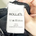 Rolla's  Womens Wide Leg Jeans High Rise Denim Sailor Comfort 80s Black Size 25 Photo 9