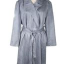 LC Lauren Conrad Lauren Conrad Blue Gray Lightweigt Trench Coat Size L Photo 1