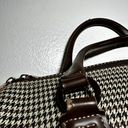 London Fog  Chelsea Carry On Satchel Tote Bag Houndstooth Beige Tan 16-inch Photo 4