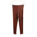 Naked Wardrobe  leggings chocolate brown size small Photo 4