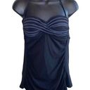 Robin Piccone  Tankini Black & Gray Swim Top Photo 0