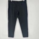 Mario Serrani  Ponte Knit Dress Pants Cropped Tapered Charcoal Gray Size L Photo 3