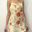 EXPRESS Vintage Y2K Floral Silk Tunic Camisole Top Yellow Size 7/8 Photo 2