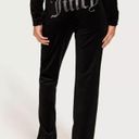 Juicy Couture NEW  Tina Track Pants in Velvety Black, Size M New w/Tag Photo 4