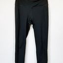 Gaiam [] Black Om High Rise Cutout Blue Lattice Yoga Crop Leggings Size Small S Photo 2