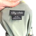 City Chic  Color Wrap Print Dress Sage Green Floral Print Plus Size 22 Photo 7