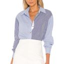 L'Academie The Blaise Top in Blue & White Photo 1