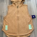 Champion  Women's Vest with Hoodie Quilted C Logo Campus Tan Size Large MSRP $65 Photo 5