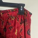 Jaclyn Smith red floral long sleeve pajama set, oriental, lightweight Photo 10