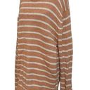 Faherty  Cotton Textured Orange & White Stripe Long Sleeve Sweater size XL Photo 2