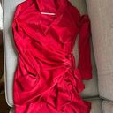 Revolve Red Open Tie Dress Photo 0