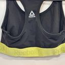 Reebok Black Neon Band Sports Bra Photo 3