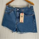 Levi's  Women's 501 Original High Rise Denim Jean Cut Off Shorts in Jive Stone Photo 1