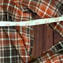 Max Studio Women’s Size Large Red Tartan Plaid Button Down Shirt • Shirred Cuffs Photo 17