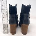 Ralph Lauren  Lauren Dylan Black Genuine Leather Harness Booties Mid Calf Sz 9.5 Photo 5