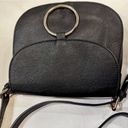 Krass&co G.H Bass & . Black Leather Crossbody Saddle Bag Purse Photo 3